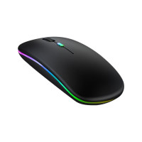 Classone RGB-100F Rgb Işıklı, Efektli, Silent-Sessiz, rf Kablosuz, Bluetooth Mouse - Siyah